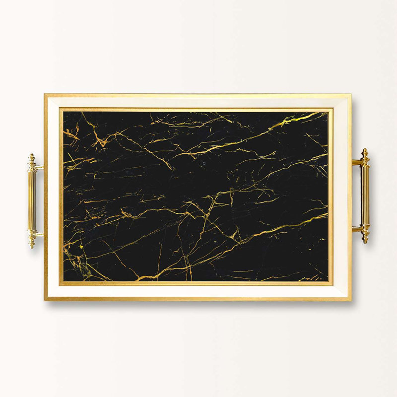 Élégant plateau de service en verre 19,7 x 11,4 x 1,4 pouces | 100% verre de haute qualité | Parfait pour recevoir et servir | Conception élégante et fonctionnelle pour la maison et les fêtes | Durable et facile à nettoyer