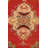 Vintage One-of-a-Kind 3'7" x 6'4" 1950s Rectangle Wool Area Rug in Beige and Red
