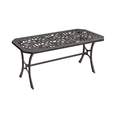 Zaddy Cast Iron Flora Coffee Table