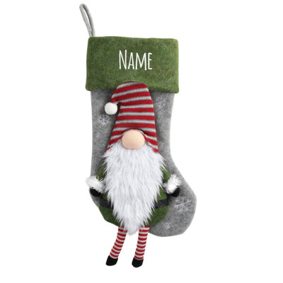 Gnome Character Personalized Stocking