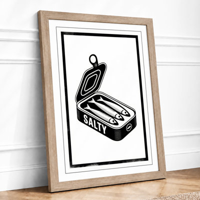 Open Salt Tin Graphic - Framed Print