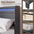 Dimtry Upholstered Bed with Headboard, LED Lights and USB Power Strips-94489134