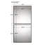 Pinerolo Wood Flat Wall Mirror