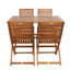 4-Person Wooden patio Dining Set