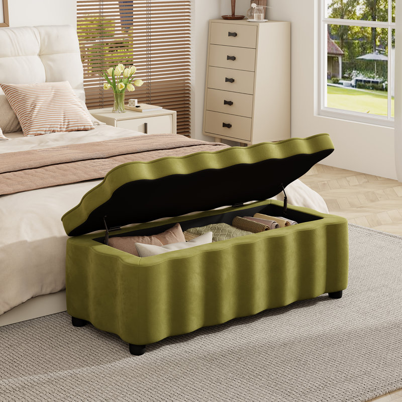 Banc de rangement avec repose-pieds Modern Contemporary
