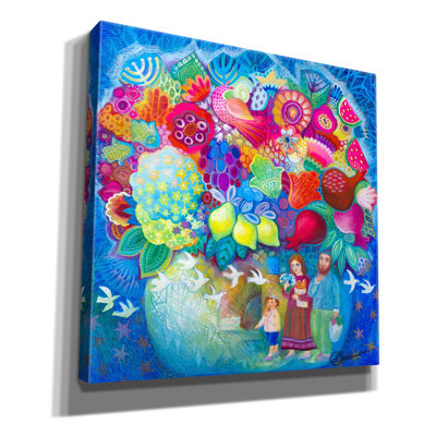 Art floral sur toile, "Flowers from l'Israel" par Oxana Zaika