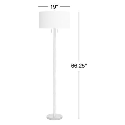 Geno 66.25'' Solid Wood Floor Lamp