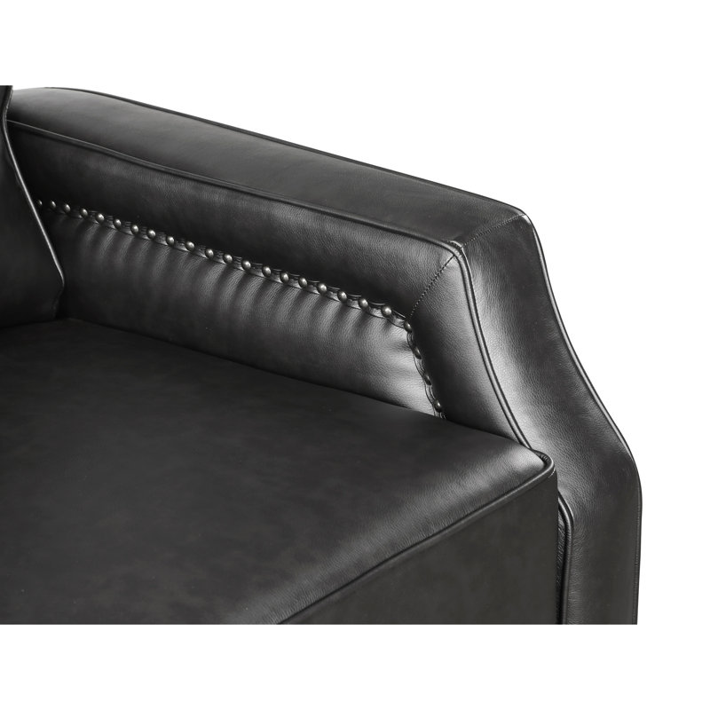 Fauteuil inclinable en bois massif et en contreplaqué rembourré de mousse, Gris