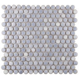 Hudson Penny Round .80" x .80" Porcelain Penny Round Mosaic Wall & Floor Tile