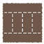 Carreaux de terrasse de style H de 12 po, carreaux de terrasse à emboîtement de module de bricolage, carreaux de cour faciles et rapides à installer pour le porche, le balcon de la piscine, la cour arrière, 44 pièces-114239478