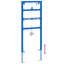  Bathroom Wall Support Manual Blue Steel with power coating Accessory