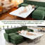 Canapé modulaire de 100 po, canapé en L avec canapé-lit, repose-pieds mobile, canapé en chenille confortable-456072864