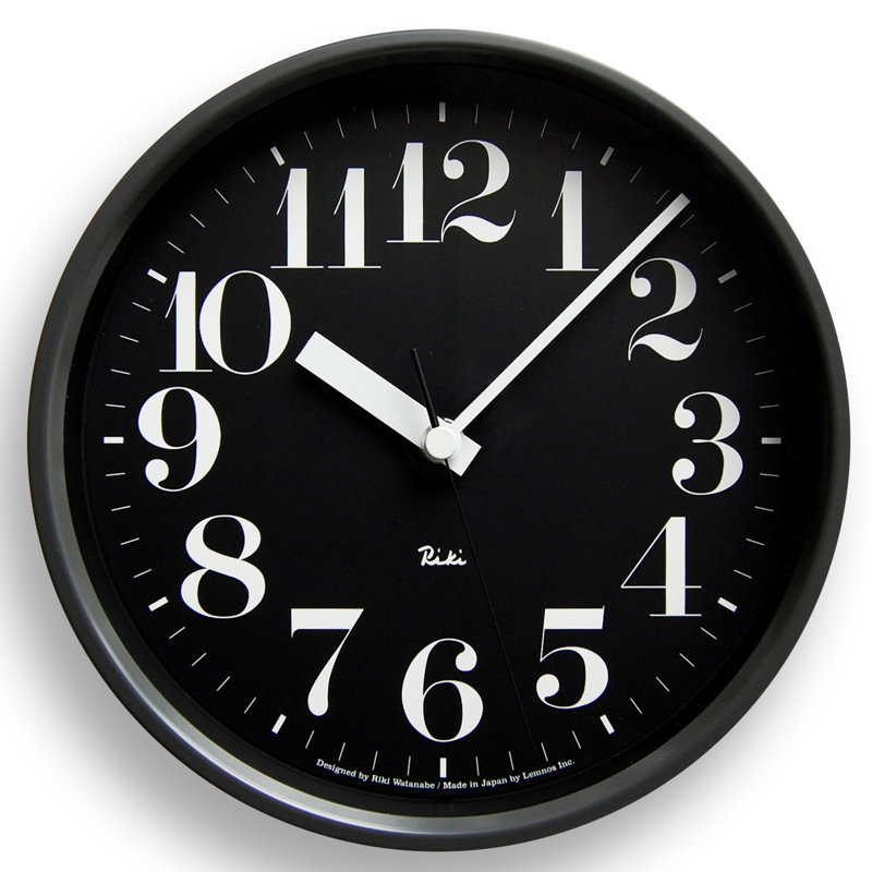 Zavier Wall Clock, Black