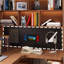 Bureau en coin en bois massif et bibliothèque intégrés-1102498730-1102498731