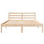 Bed Frame with Headboard Solid Pine Wood-707680405-707680399