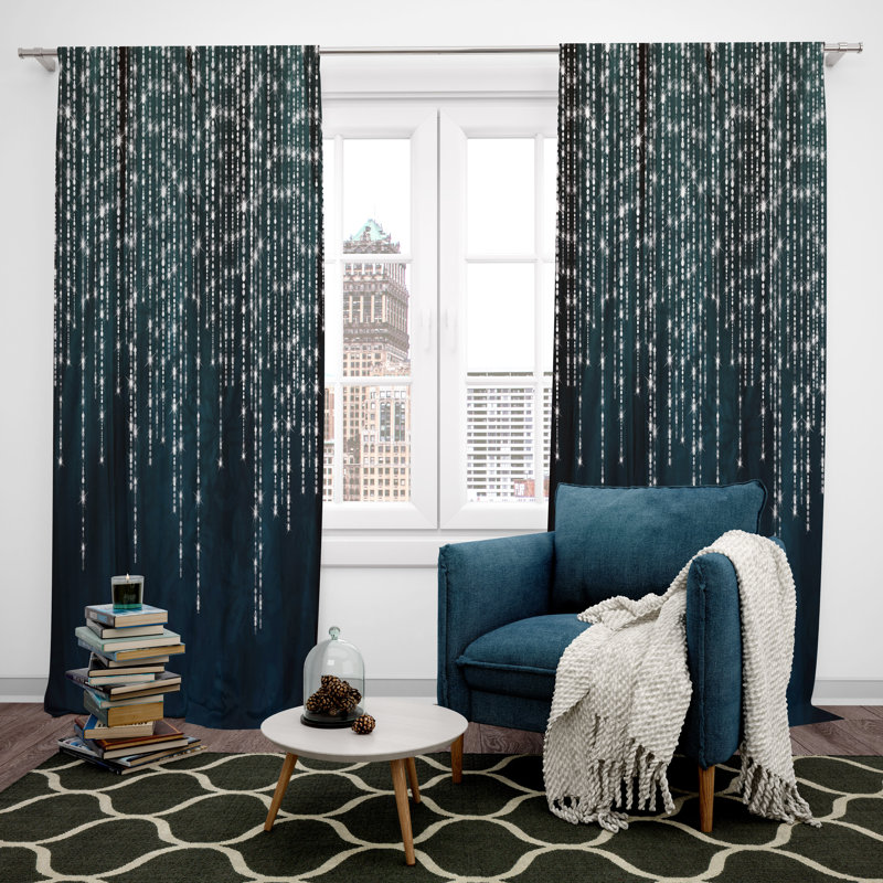 Paire de rideaux obscurcissant en polyester Farnhill, L 40 po x L 61 po