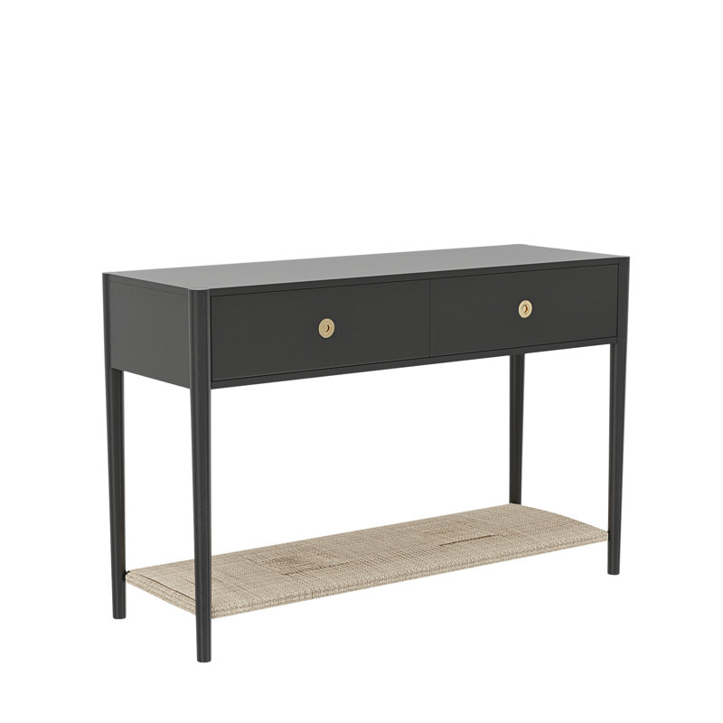 Madeline Console Table, Charcoal Gray
