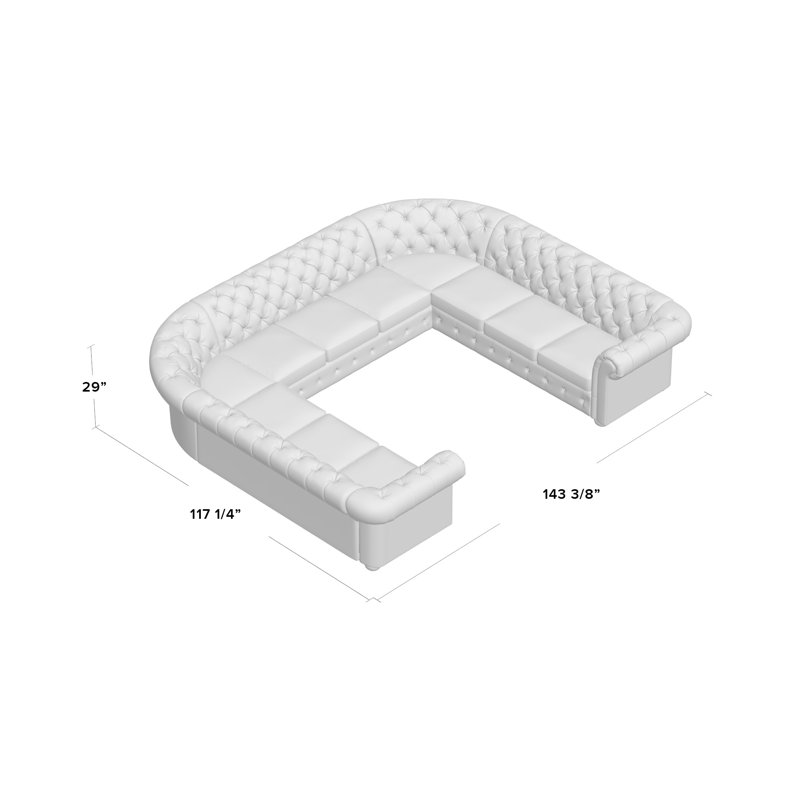 Canapé modulaire réversible en velours Huskins, Velours gris foncé