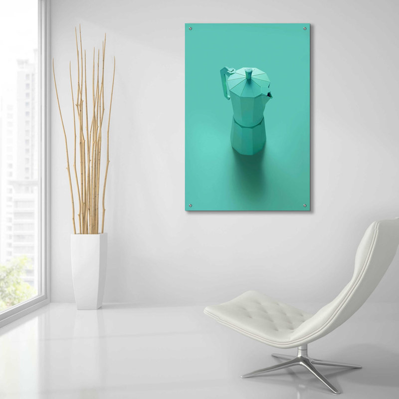 «Green Dreams» par Robert Farkas, art mural en verre acrylique, H 36 po x l 24 po x P 0,2 po