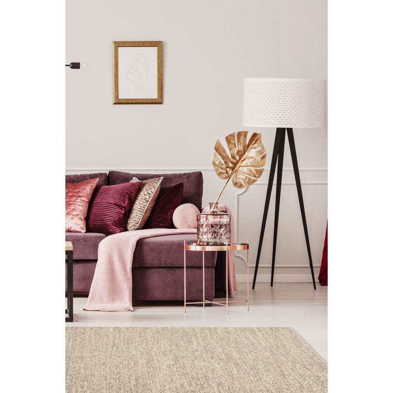 Tapis gris Sienna ivoire 5 pi 2 po x 8 pi 1 po