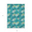 Tapis intérieur / extérieur lavable à pois gris émeraude 5 pi x 8 pi