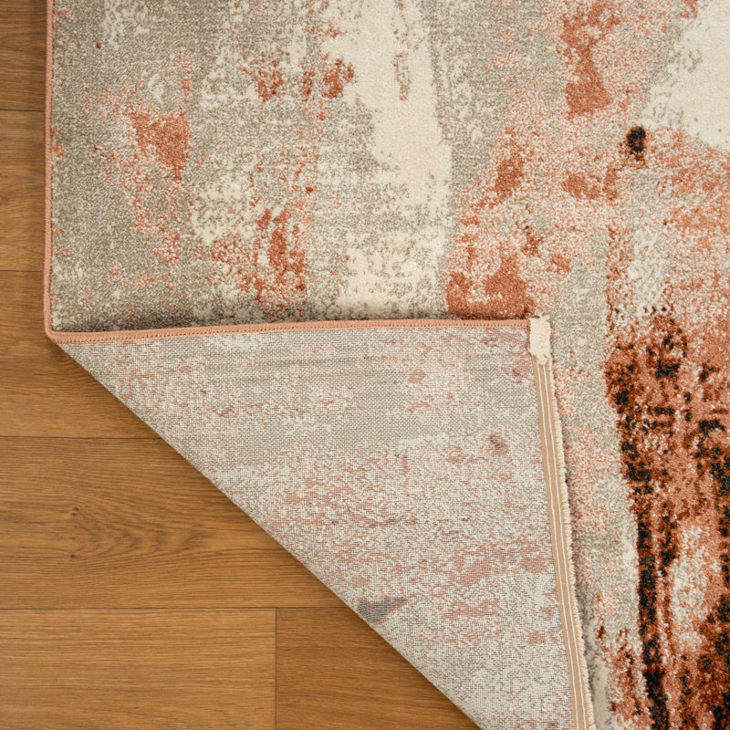 Tapis brun / gris Elmdale Performance, Rectangle 5 pi x 7 pi