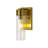 1 - Light Simple Glass Cylinder Bathroom Sconce