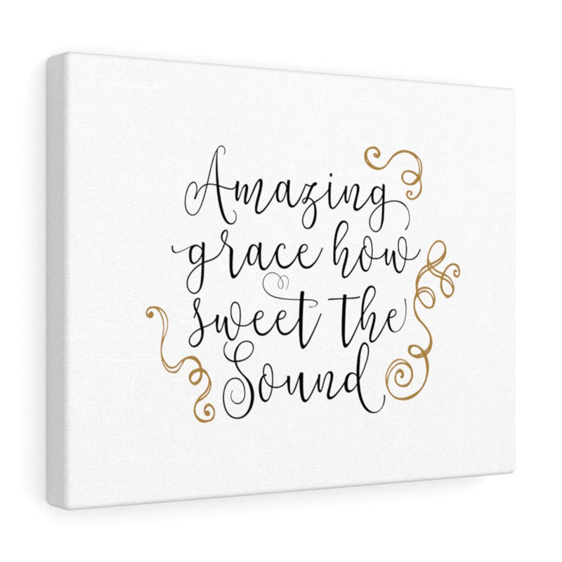 Amazing Grace - Wrapped Canvas Print, 28cm H x 36cm W