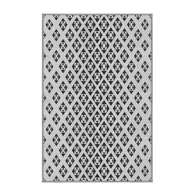 Geometric Indoor Rug, Rectangle 3' x 5'