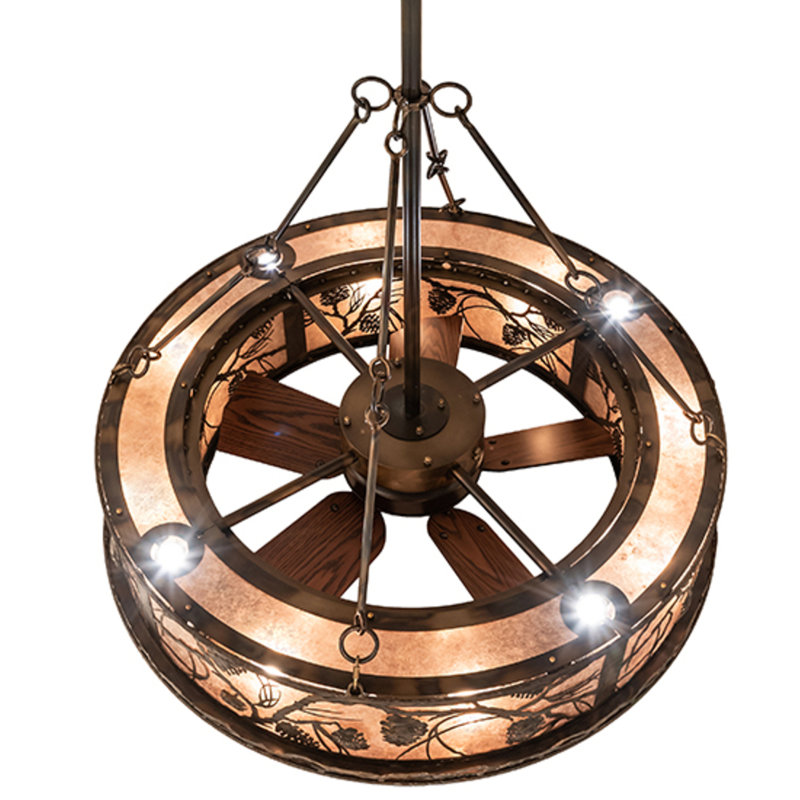 Whispering Pines Downrod Ceiling Fan