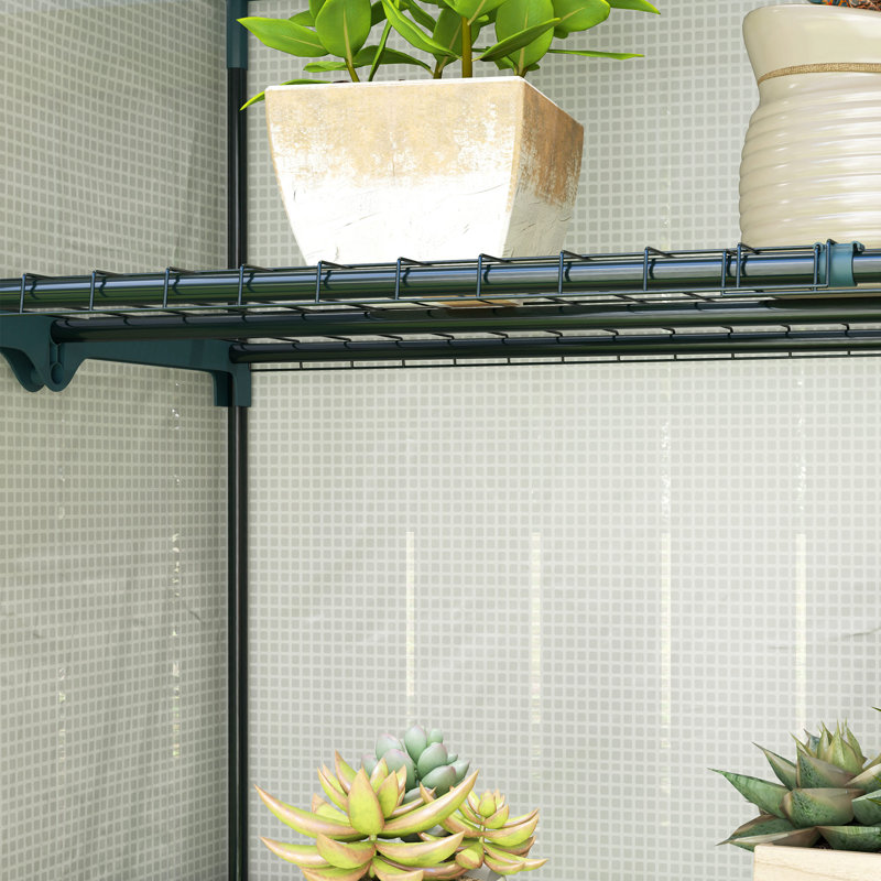 Alora Four-Tier Mini Greenhouse With UV Resistant Cover And Steel Frame