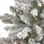 Arbre de Noël artificiel épinette floqué avec lumières claires-190889260