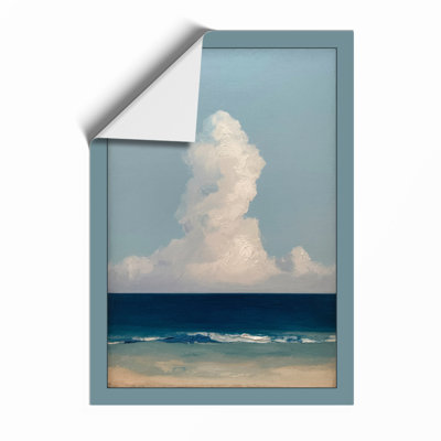 Cloud Above Sand Coastal - Framed Print