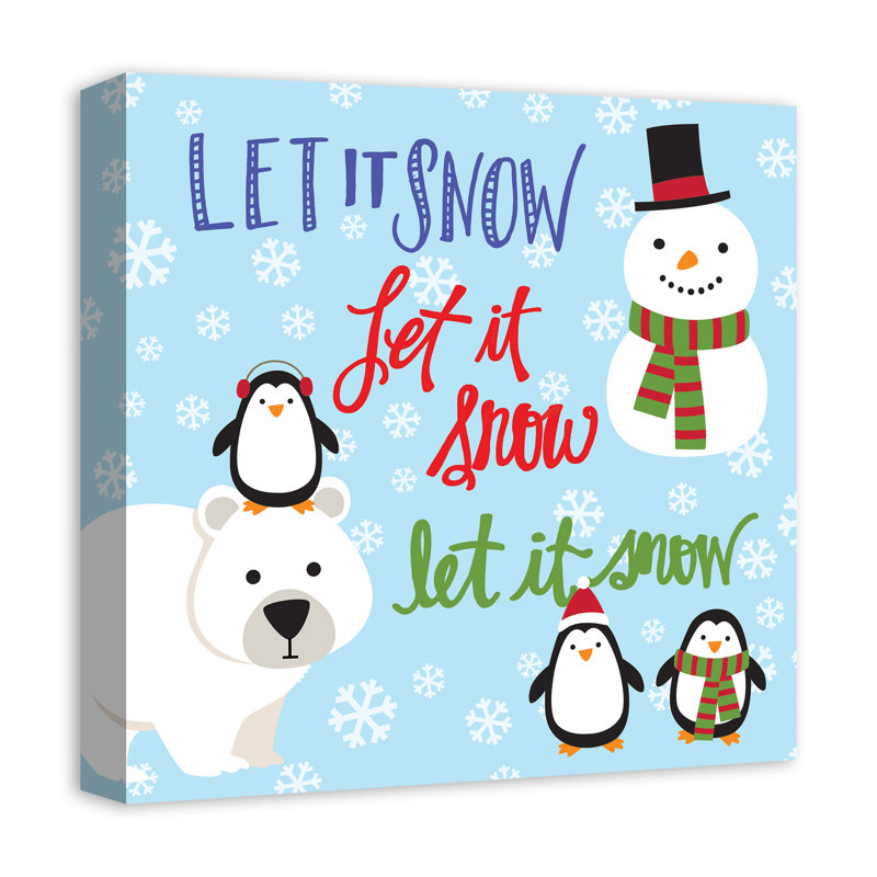 « let it snow animaux », art sur toile Lavalle