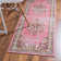 Tapis oriental rose 