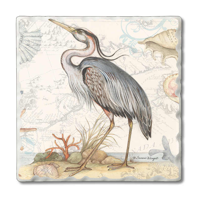Highland Dunes Stoneware Coaster