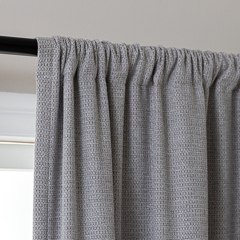 Blackout Magnetic Curtains(Set of 2), 52" W x 84" L, Gray