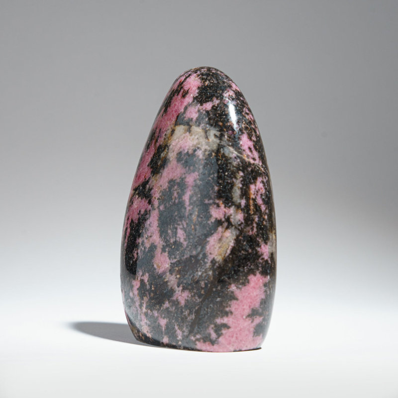 Polished Imperial Rhodonite Freeform from Madagascar (1.75 Lbs)