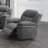 Bahrain Upholstered Power Glider Recliner Charcoal-850973028-850973030