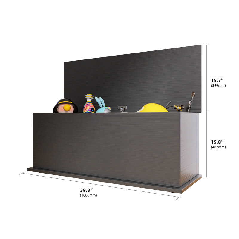 Gambrill Storage Bench, Storage Chest Trunk, Lift Top Wood Box
