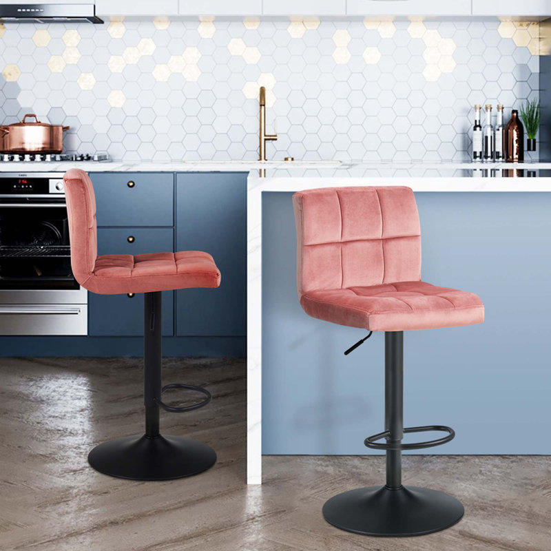 Tabouret pivotant à hauteur réglable, Pink