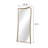 Full Floor Mirror With Warm Natural Finish And Eucalyptus Wood Frame, Versatile Placement For Bedroom Furniture Setup, 36 In Depth, 2.3 Width, 78 Height Curved Silhouette Design Bedrooms, 84.02 Lb