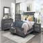 Commode de rangement grise 6 tiroirs 1 pièce
