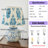 Vintage Blue And White Floral Porcelain Table Lamp With 11.81 Inch Pleated Linen Shade, Plug-In Design