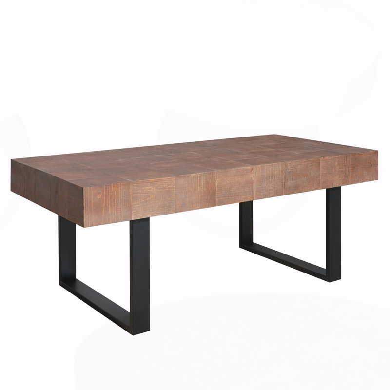 Rustic Industrial Wood Coffee Table