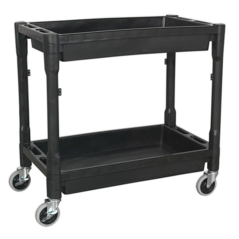 Ekaterina 78.5cm H x 81cm W Utility Cart with Wheels