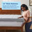 10cm Gel Memory Foam Mattress Topper-1902883339