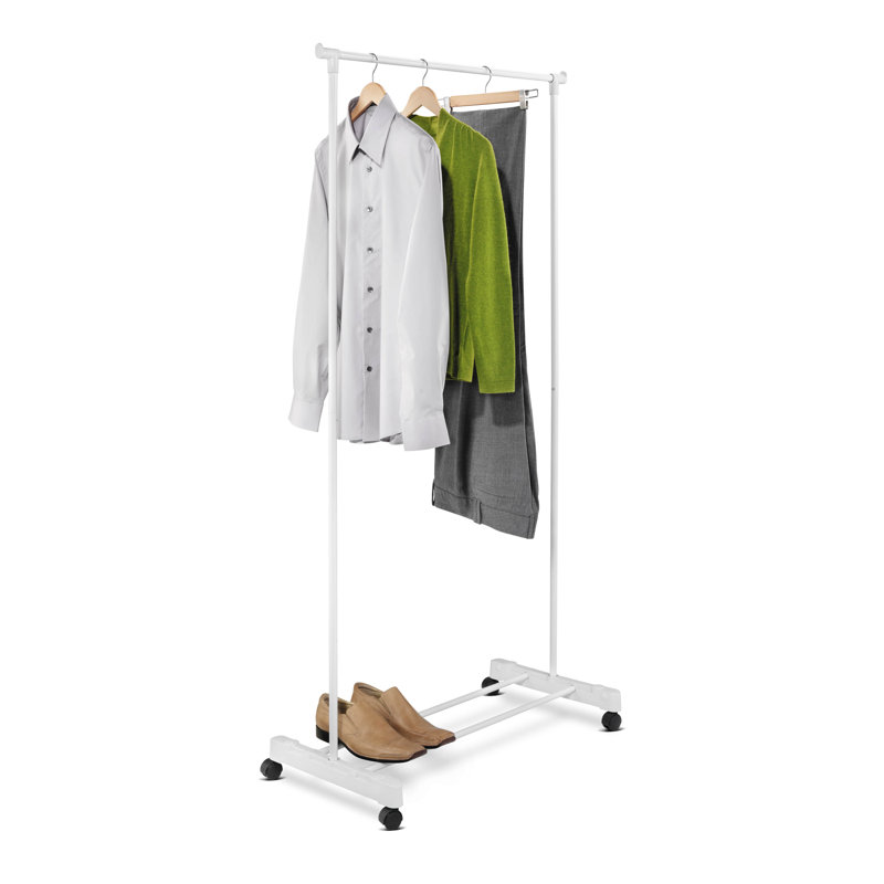 Maialen 34'' Metal Rolling Clothing Rack