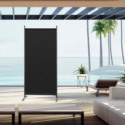 81cm W x 180cm H Metal Folding Room Divider
