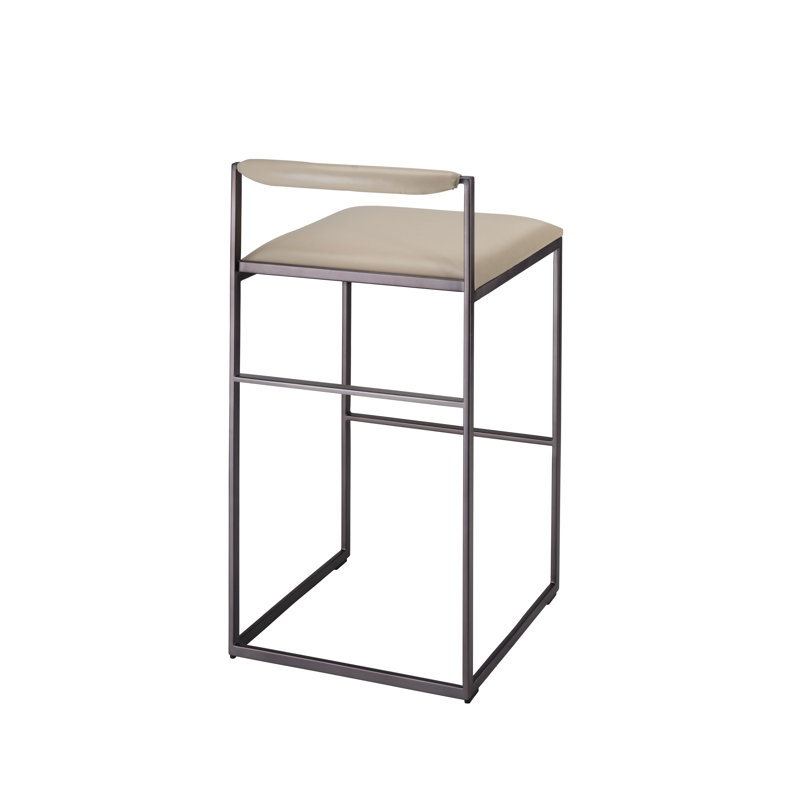 Bradbury Leather Bar Stool, Cream, Cream